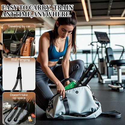 Cordless Battle Ropes for Full-Body Training — Portable Home Fitness Weight Ropes, Unisex Equipment, Summer Vibes Holiday Gift