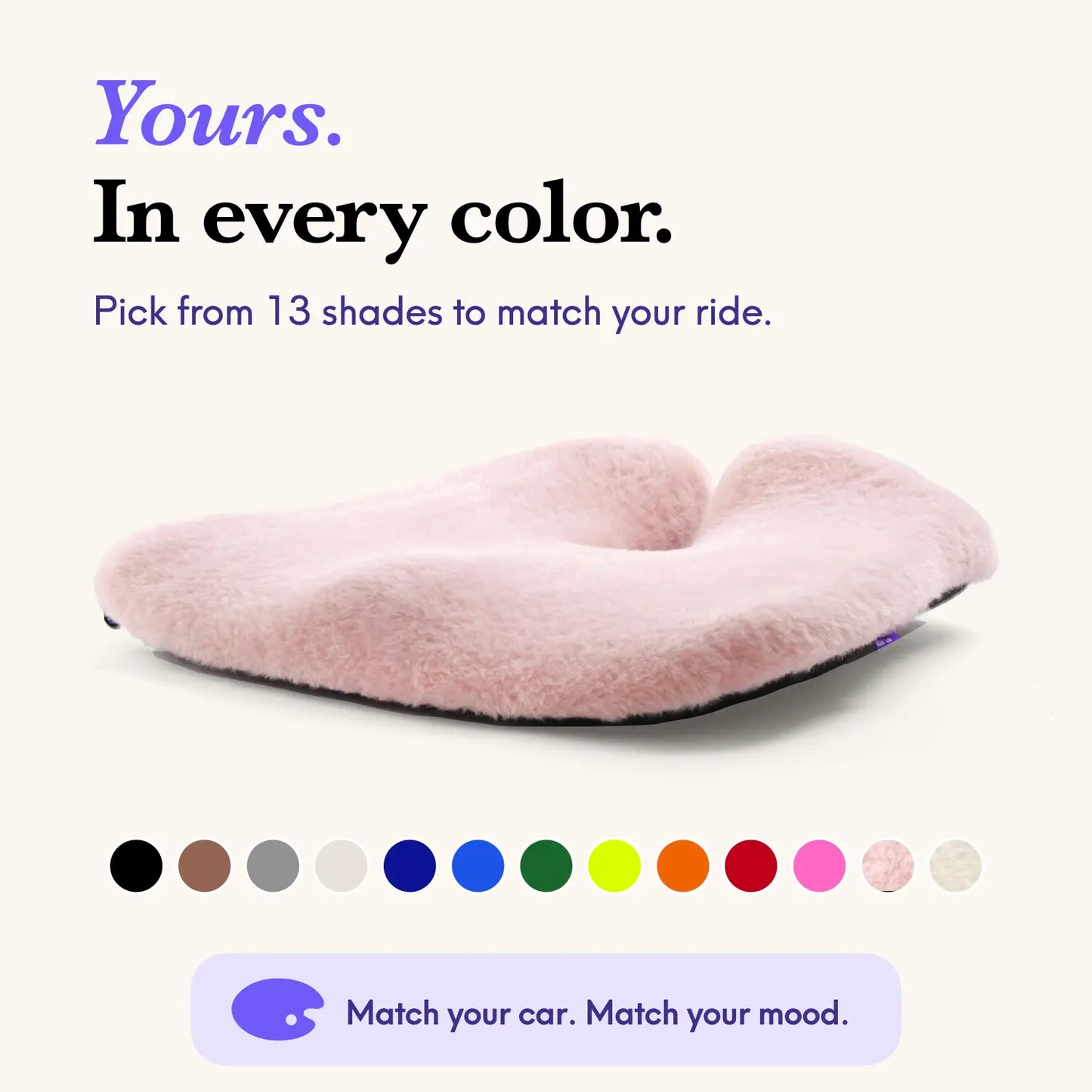 Ergonomic Memory Foam Seat Cushion — Cloud-Like Comfort Relieves Back, Hip, Coccyx, Sacrum & Sciatic Nerve Pain, Universal Fit for Cars, Trucks & SUVs