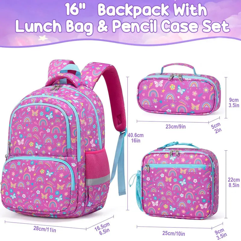 🏫 Back-to-School Backpack & Lunch Set — Waterproof, Insulated, Ready to Go