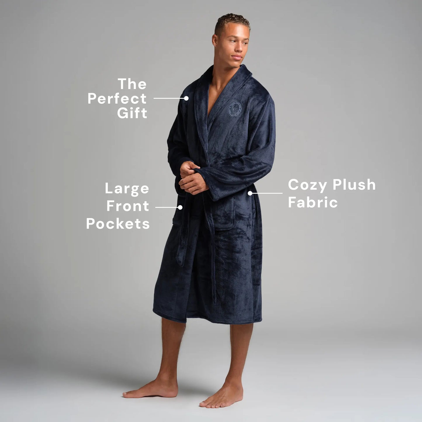Ultra-Soft Unisex Plush Robe with Deep Pockets, Flattering Fit & Indulgent Comfort