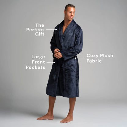 Ultra-Soft Unisex Plush Robe with Deep Pockets, Flattering Fit & Indulgent Comfort