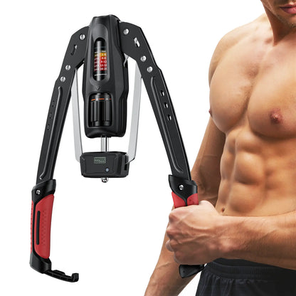 Adjustable Arm Chest Trainer 22-440lbs — Full-Body Home Gym Equipment with Ab Roller Wheel, Core & Tricep Exerciser, Knee Pad & Bag Included for Men Women
